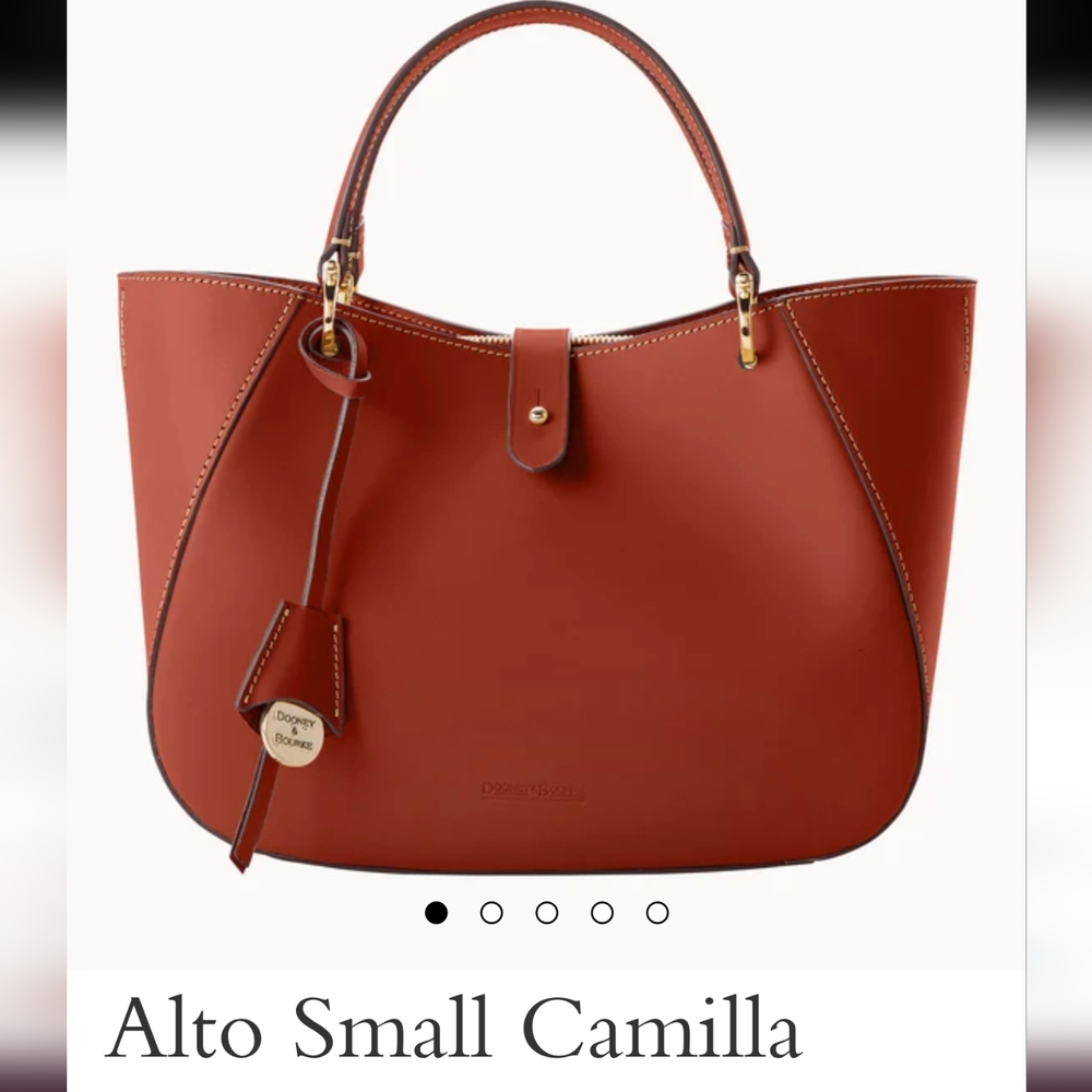 Dooney And Burke Italian Leather Alto Camilla Tote Bag